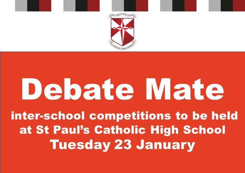 St Paul’s hosts Debate Mate’s inter-school competitions